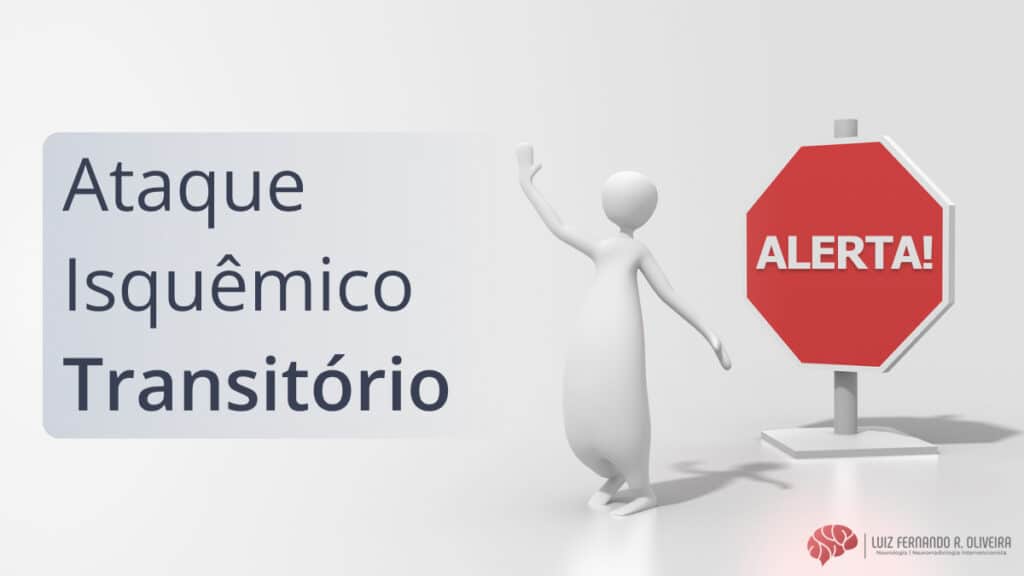 Placa alertando que AIT é risco de AVC